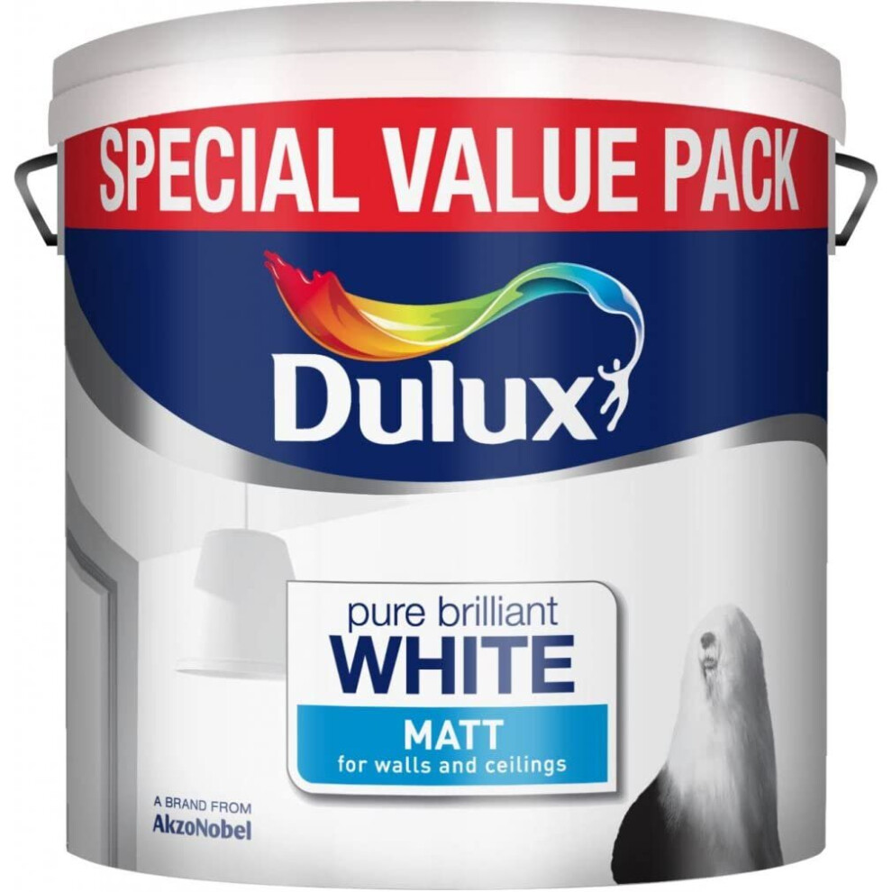 Dulux 6L - Matt Pure Brilliant White