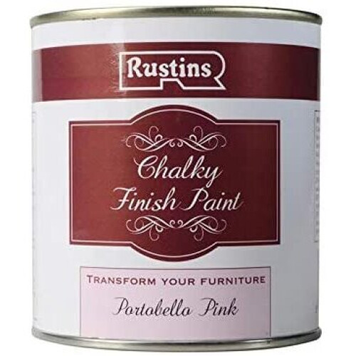 Rustins Rustins Chalky Finish Paint Portobello Pink 500ml