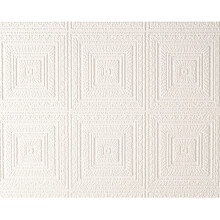 White Blown Vinyl Wallpaper Embossed Textured Patterned Paintable 6640-13
