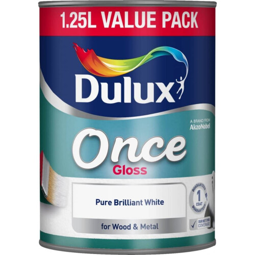 Dulux Dulux 1.25L - Once Gloss Pure Brilliant White