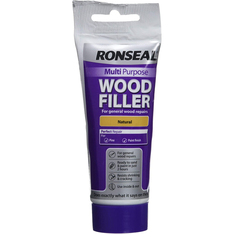Ronseal Multi-Purpose Wood Filler Tube - Natural 100G
