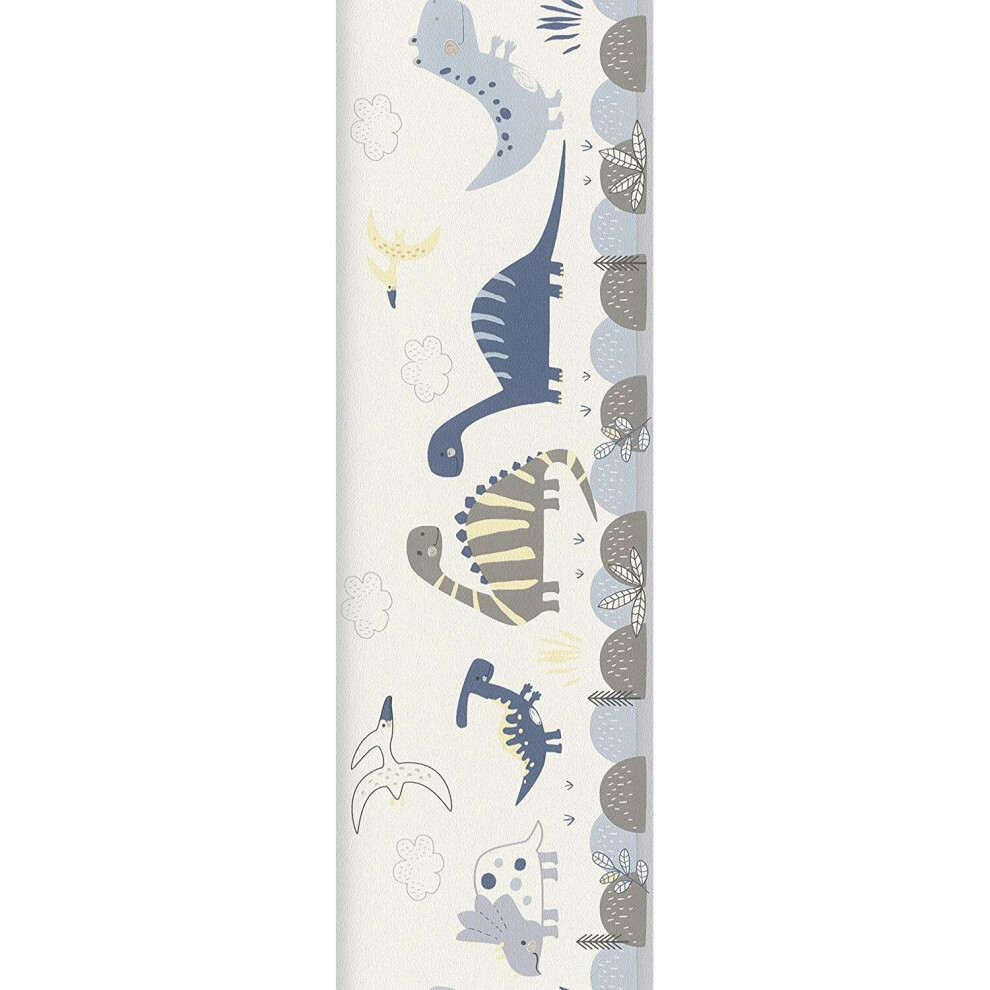 Rasch Dinosaur Wallpaper Border - Blue - 248869