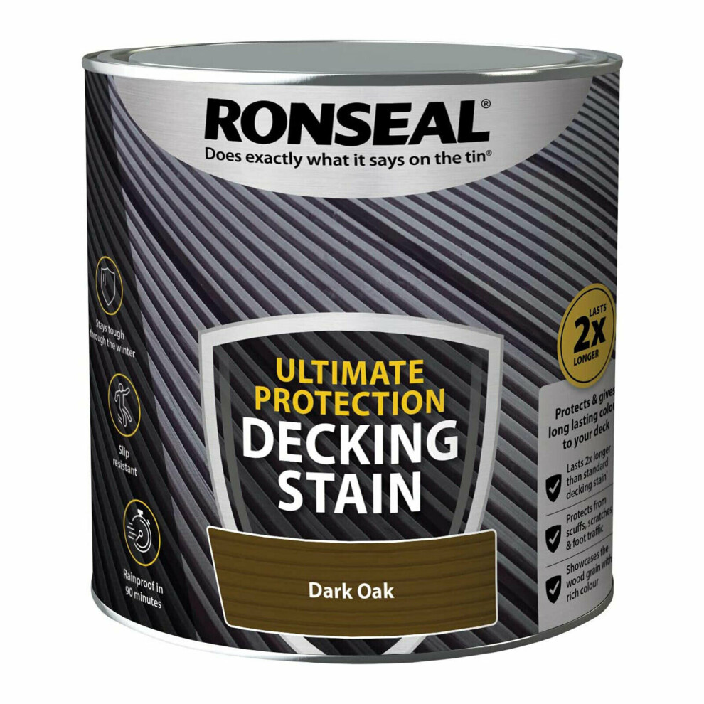 Ronseal Ultimate Protection Decking Stain - Oak 2.5L Dark
