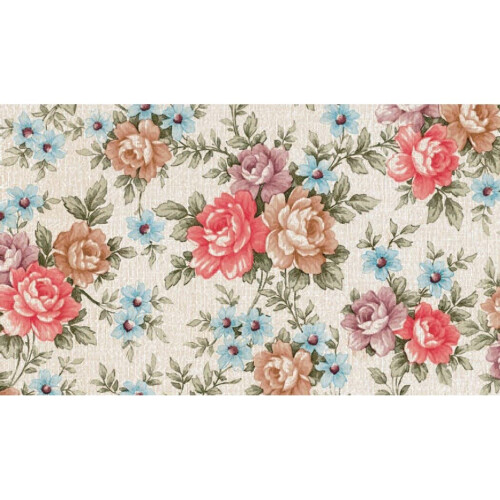 Fablon FAB10224 45 cm x 2 m Romance Floral Roll - Multi-colour