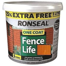 Ronseal 5L One Coat Fence Life Paint - Harvest Gold