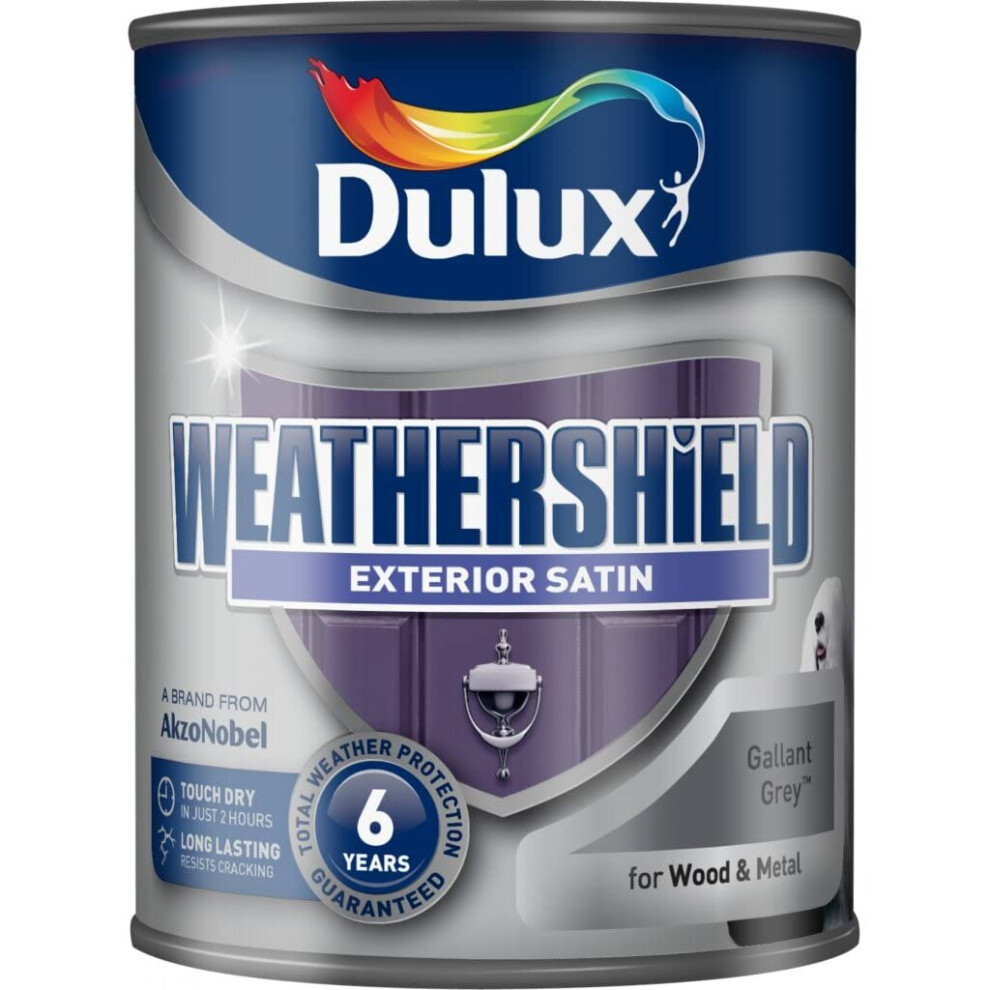 Dulux Weathershield Exterior Satin 750ml Gallant Grey