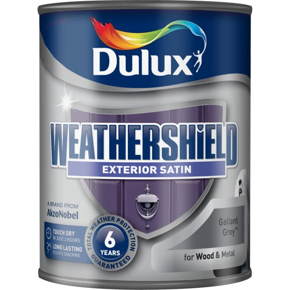 Dulux Weathershield Exterior Satin 750Ml Gallant Grey