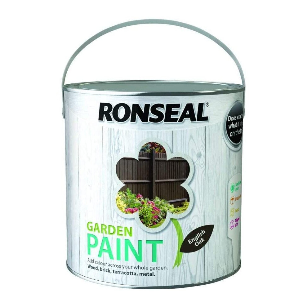 Ronseal Garden Paint English Oak 2.5L