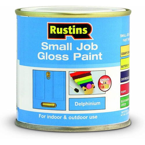 Rustins Rustins Small Job Gloss Paint Delphinium 250ml