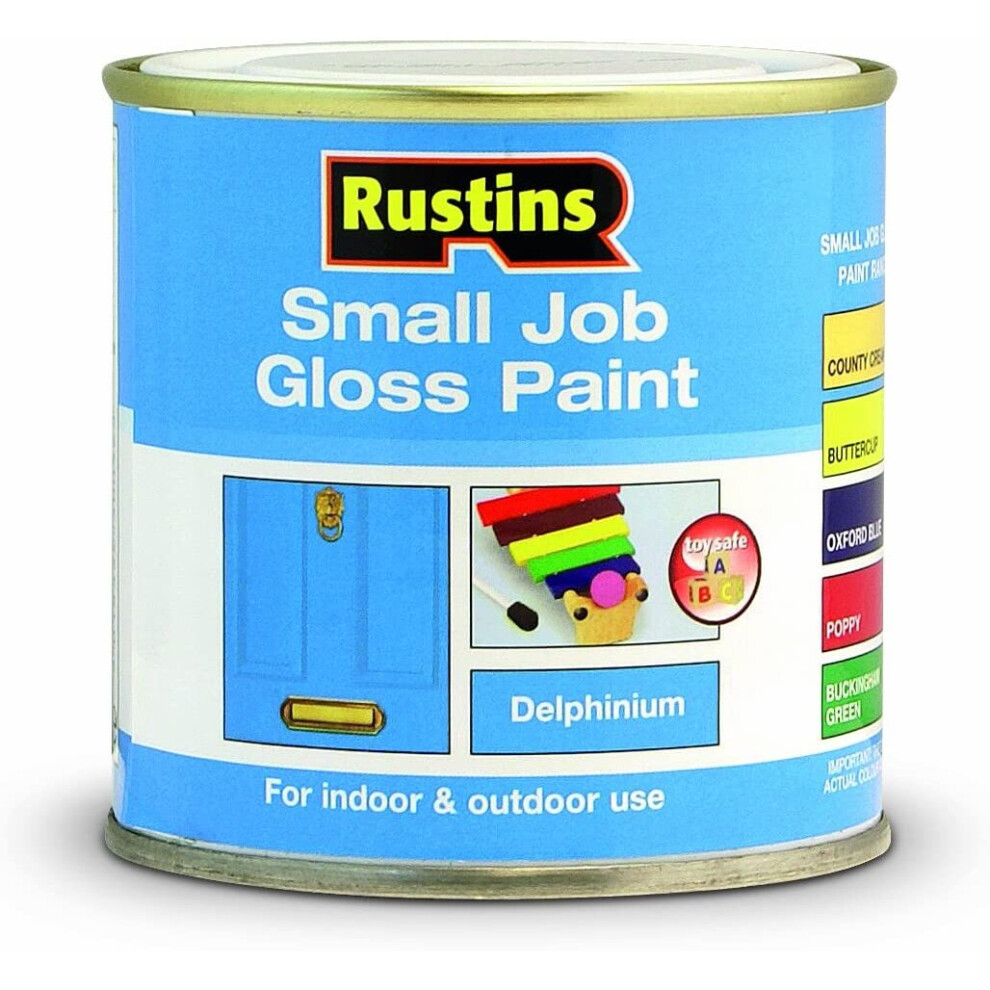 Rustins Small Job Gloss Paint Delphinium 250ml