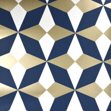 Fine Decor FD42548 Nova Geo Blue White Gold