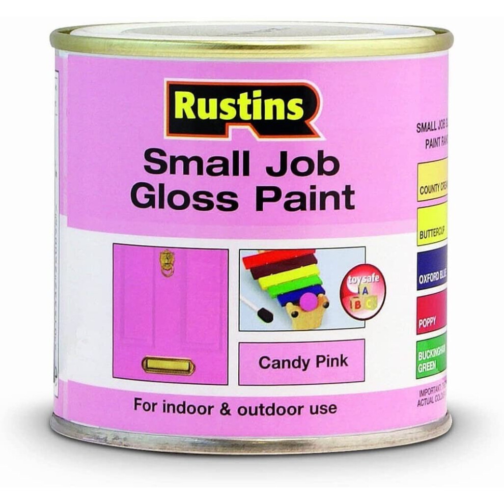 Rustins Small Job Gloss Paint Candy Pink 250ml