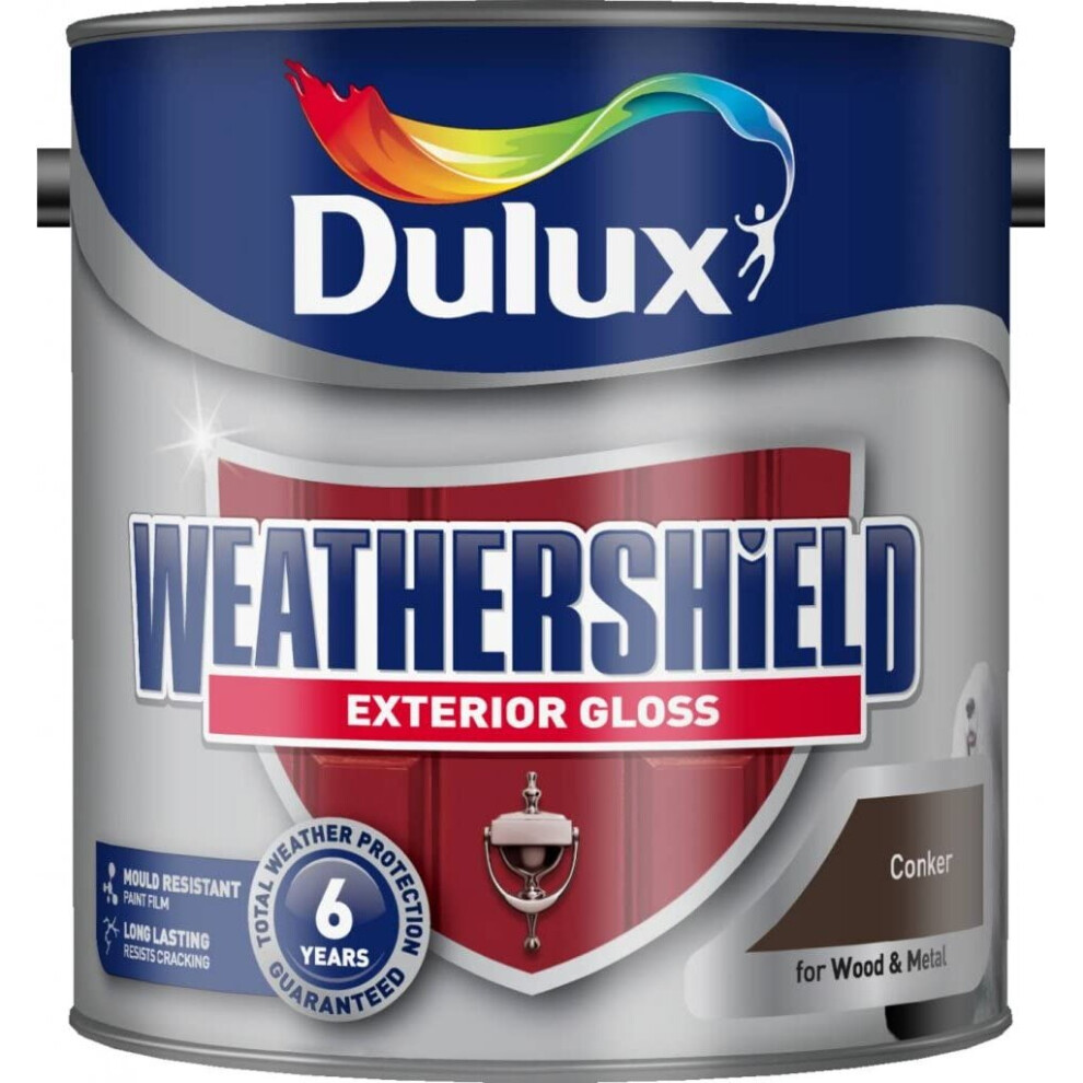 Dulux Weathershield Exterior Gloss 2.5L Conker