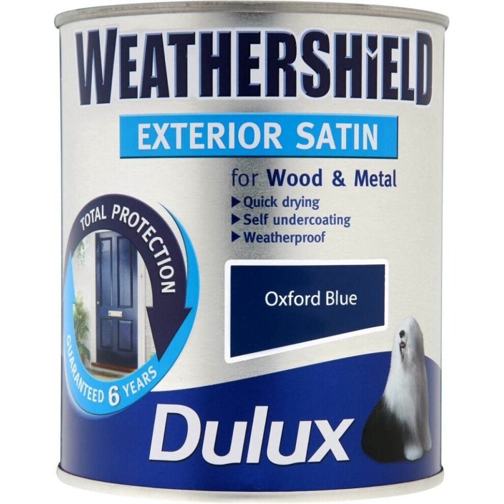 Dulux Weathershield Exterior Satin 750Ml Oxford Blue