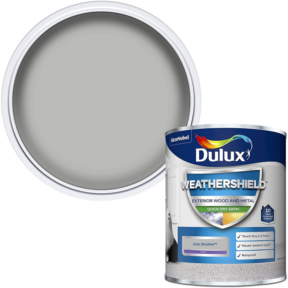 Dulux Weathershield Exterior Satin 750ml Chic Shadow