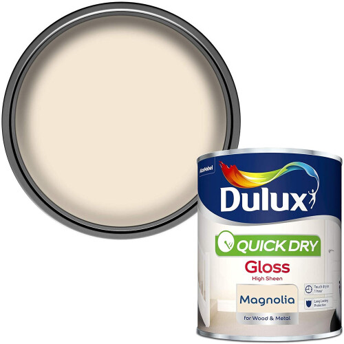 Dulux Dulux Quick Drying Gloss 750ml Magnolia