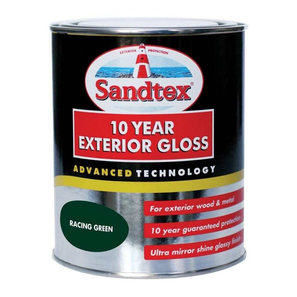 Sandtex 10 Year Exterior Gloss Racing Green 750ml