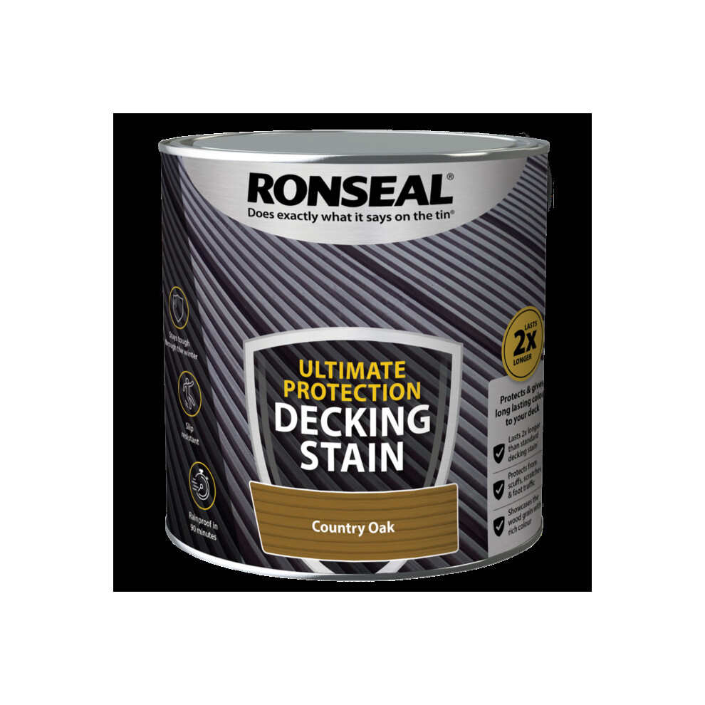 Ronseal Ultimate Protection Decking Stain - Country Oak 2.5L