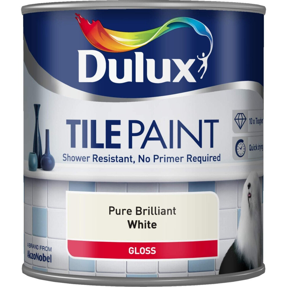 Dulux Tile Paint 600ml Pure Brilliant White