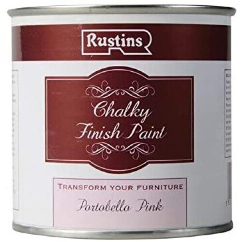 Rustins Rustins Chalky Finish Paint Portobello Pink 250ml