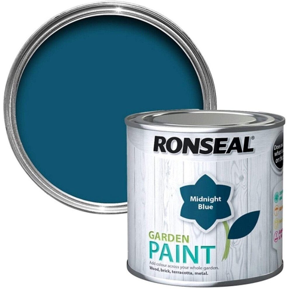 Ronseal Garden Paint Midnight Blue 750ml