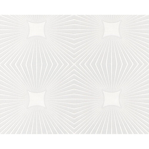 AS Creation White Blown Vinyl Wallpaper Embossed Textured Patterned Paintable 6639-17
