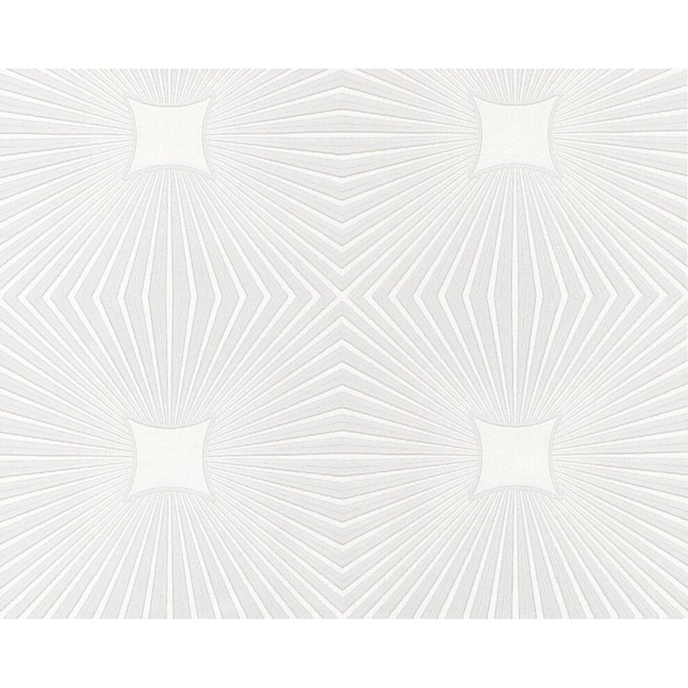 As Creation Blown Vinyl Wallpaper Embossed Textured Patterned Paintable 6639-17 White