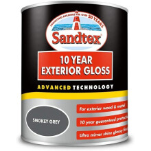 Sandtex 10 Year Exterior Gloss Smokey Grey 750ml