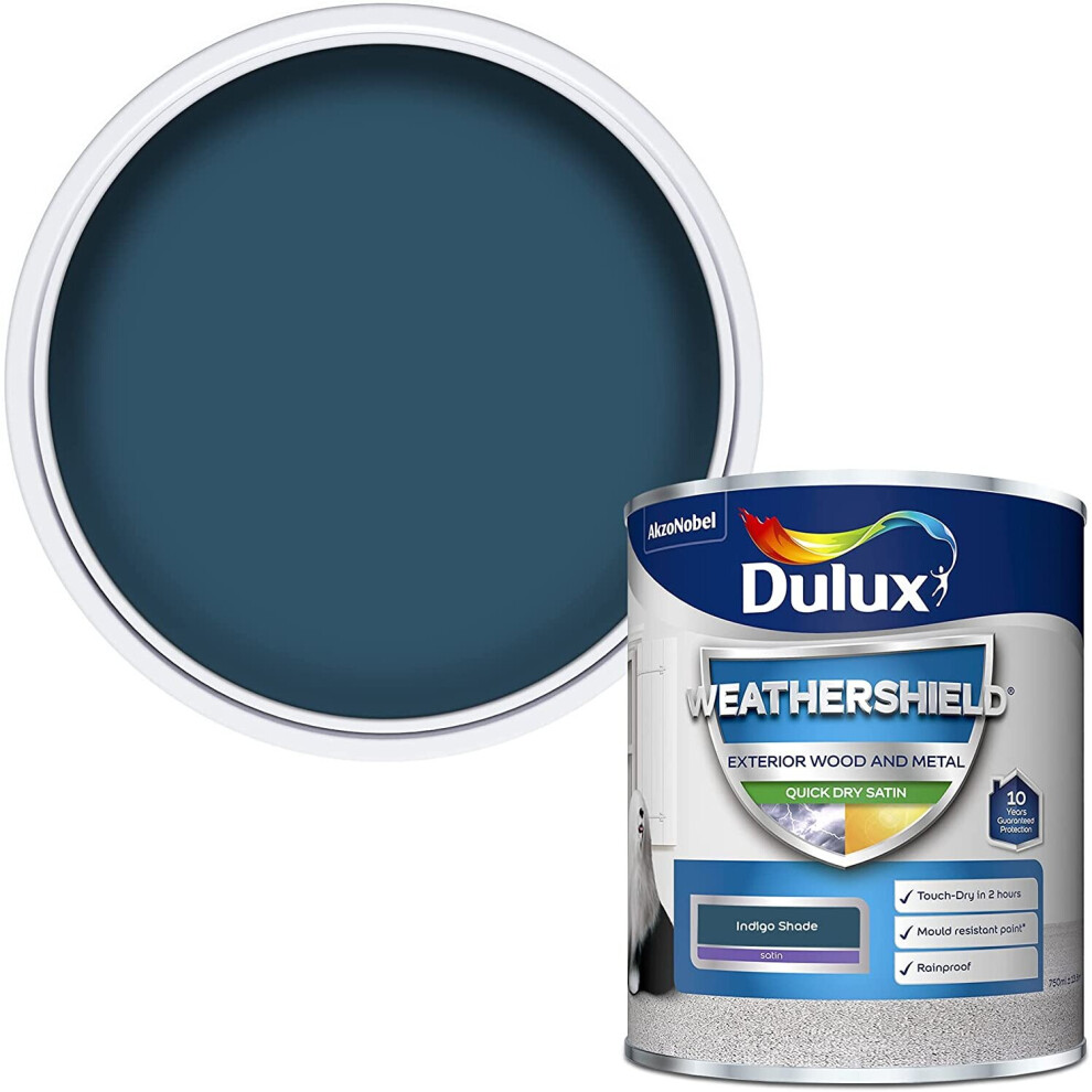 Dulux Weathershield Exterior Satin 750ml Indigo Shade