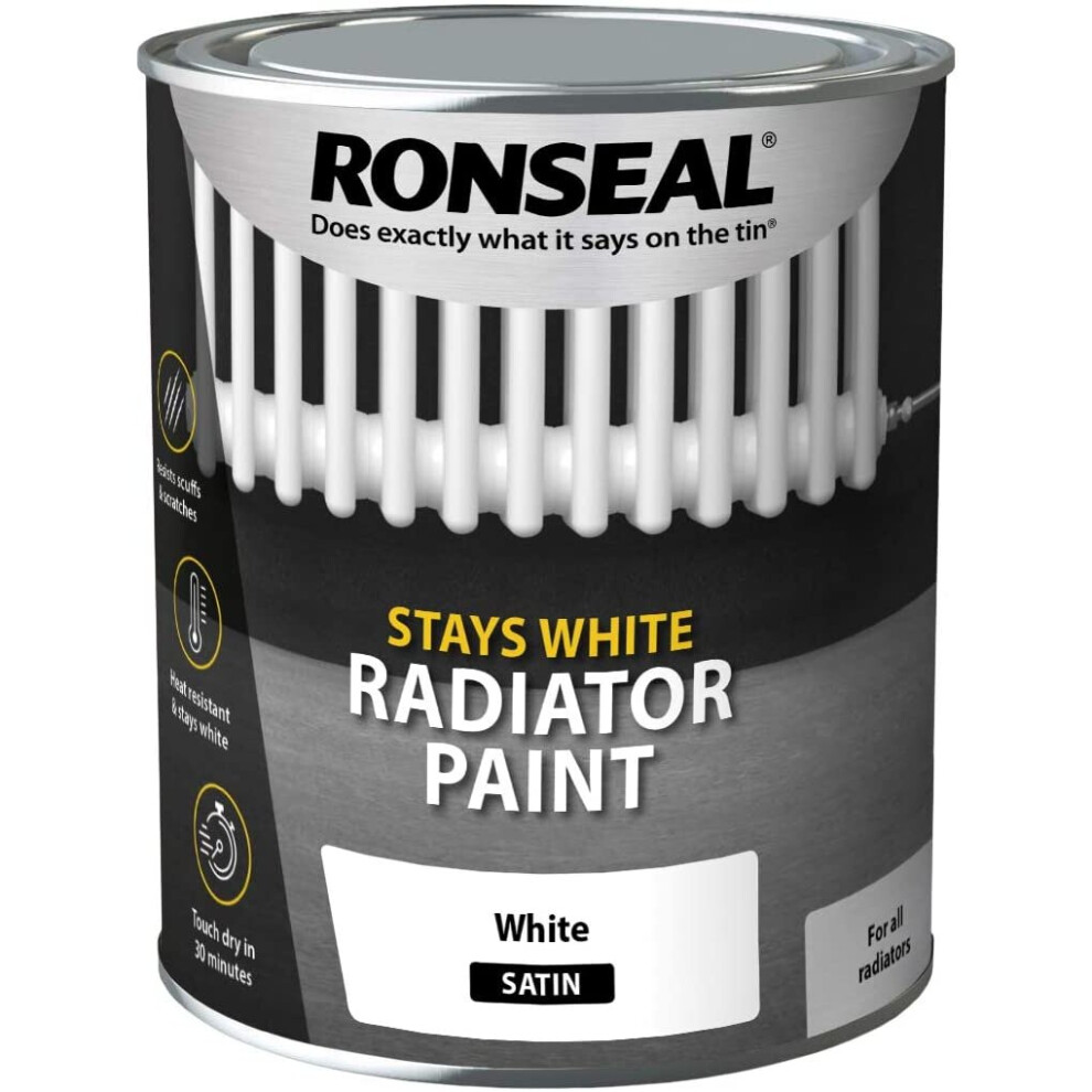 Ronseal One Coat Radiator Paint Satin 750ml
