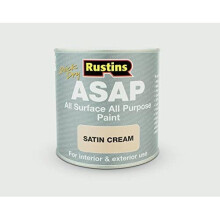 Rustins ASAP All Purpose All Surface Satin Paint Cream 250ml