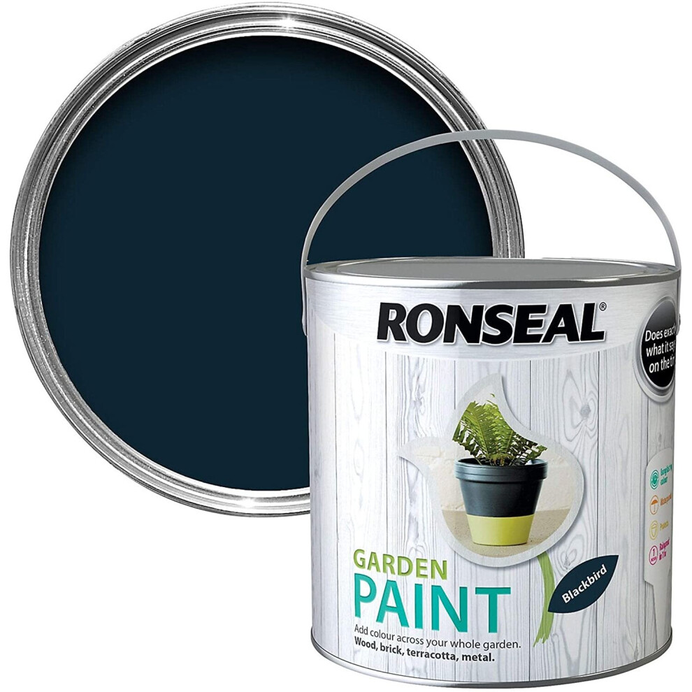 Ronseal Garden Paint Blackbird 250Ml