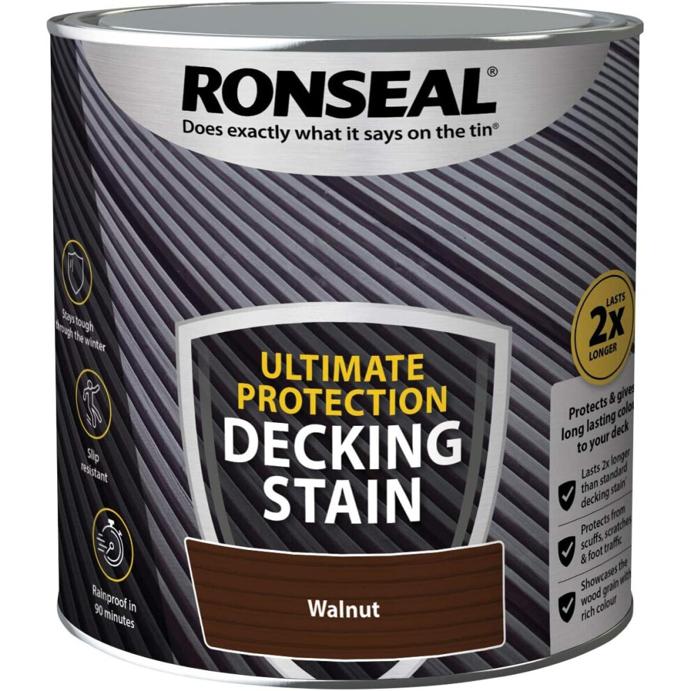 Ronseal Ultimate Protection Decking Stain - Walnut 2.5L