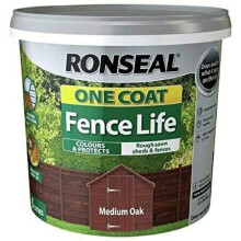 Ronseal 9L One Coat Fence Life Paint - Medium Oak