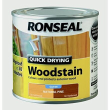 Ronseal Quick Dry Woodstain Satin Natural Pine 250ml