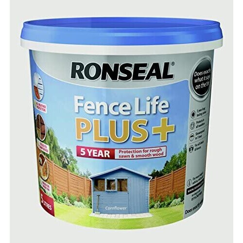 Ronseal 5L UV Fence Life + Paint - Cornflower