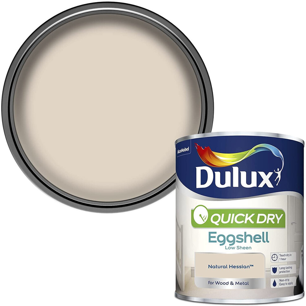 Dulux Quick Drying Eggshell 750ml Natural Hessian