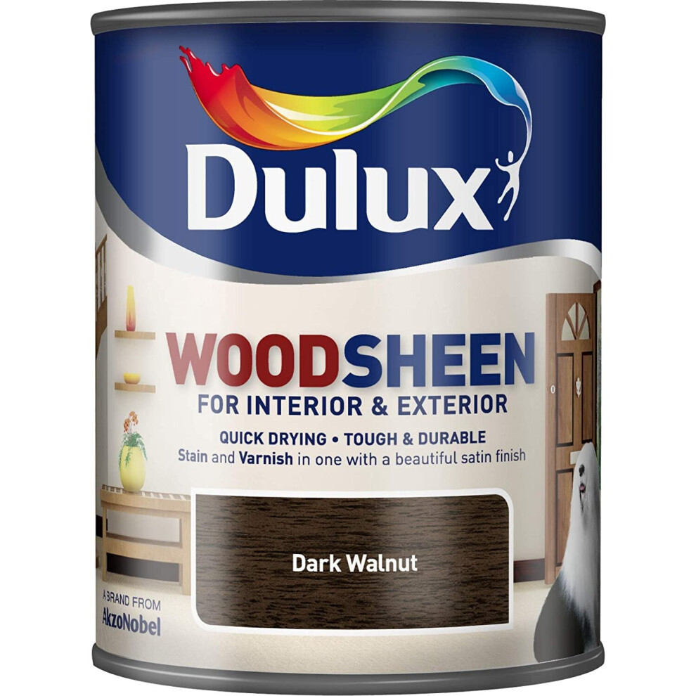 Dulux Interior & Exterior Woodsheen 750ml Dark Walnut