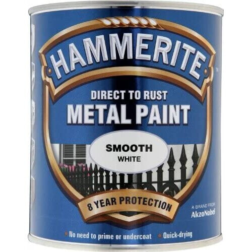 Hammerite Hammerite Smooth Direct to Rust 750ml White