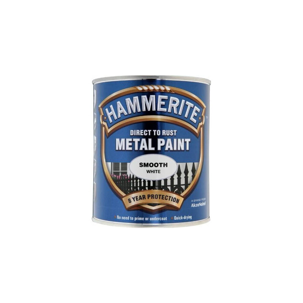 Hammerite Smooth Direct to Rust 750ml White