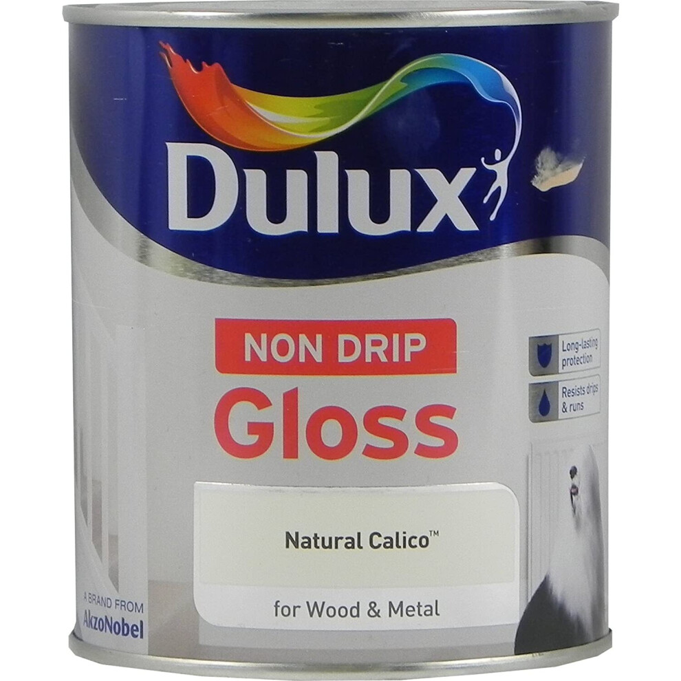 Dulux Non Drip Gloss 750ml Natural Calico