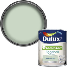 Dulux Quick Drying Eggshell 750ml Willow Tree - Self-undercoating, wipeable, low-sheen finish for interior wood & metal