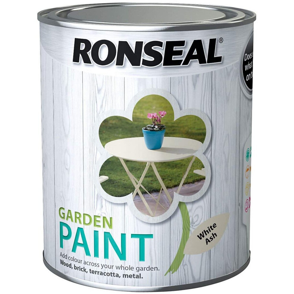 Ronseal Garden Paint  White Ash 750ml