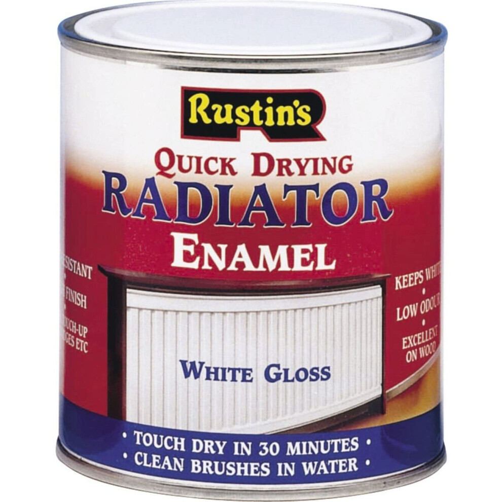 Rustins Quick Dry Radiator Paint Gloss 1L
