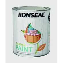 Ronseal Garden Paint Sunburst 750ml – Waterproof Colour for Wood, Brick, Terracotta & Metal