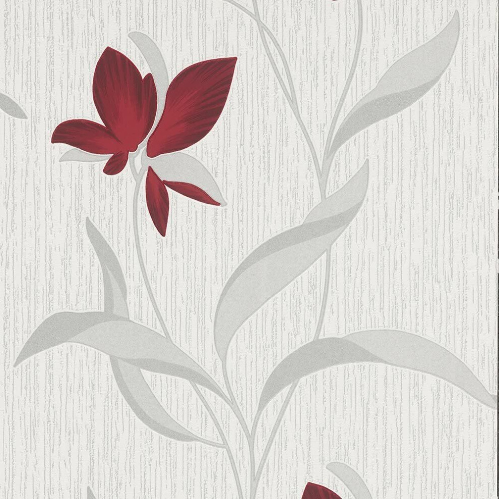 Erismann Fleur Wallpaper Red (9730-06)