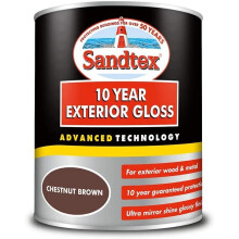 Sandtex 10 Year Exterior Gloss Chestnut Brown 750ml