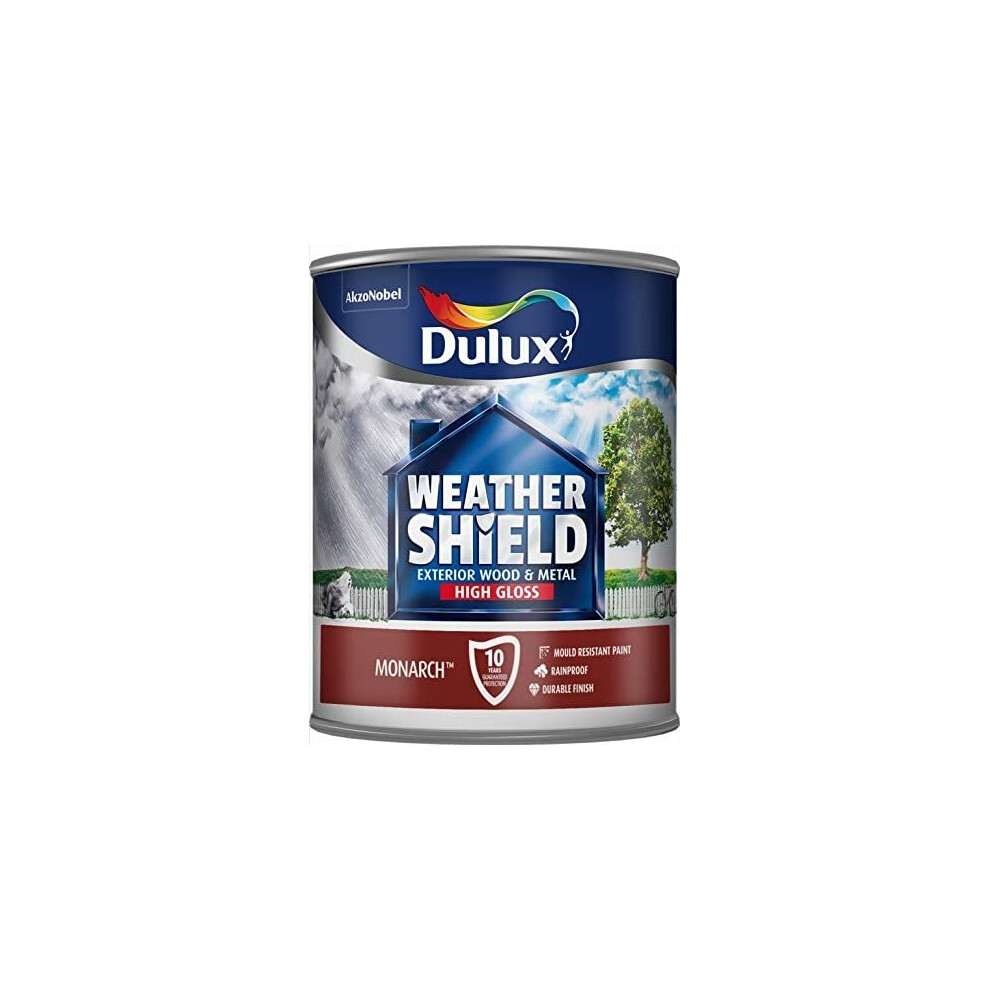 Dulux Weathershield Exterior Gloss 750ml Monarch