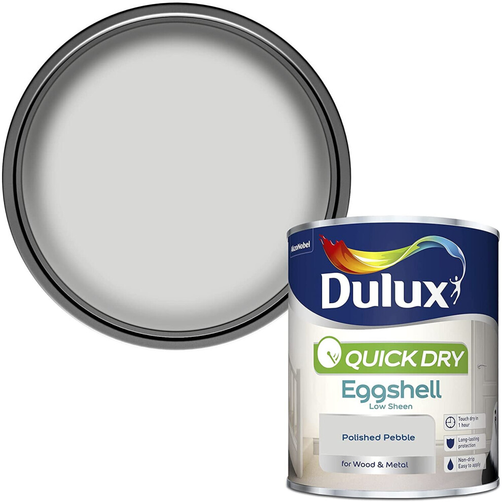 Dulux Quick Drying Eggshell 750ml Polished Pebble