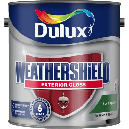 Dulux Weathershield Exterior Gloss 2.5L Buckingham on OnBuy